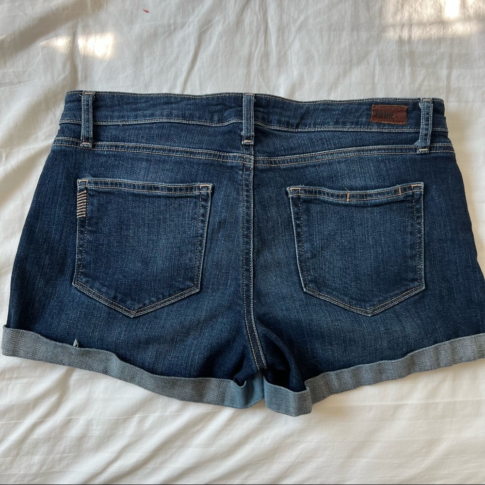 Paige Denim Jimmy Jimmy Short, Dark Wash, Size 27 - Picture 2 of 4